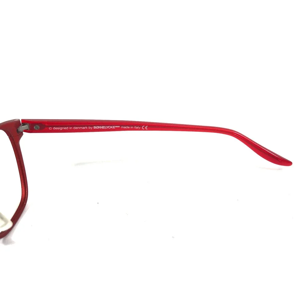 Kilsgaard Eyeglasses Frames BONNELYCKE 69.3/17 Red Cat Eye Full Rim 47-19-145